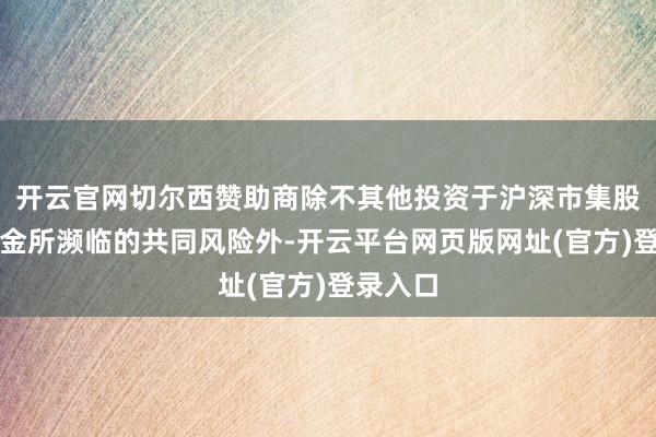 开云官网切尔西赞助商除不其他投资于沪深市集股票的基金所濒临的共同风险外-开云平台网页版网址(官方)登录入口